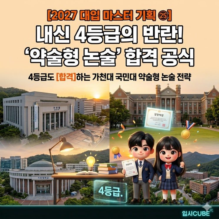 내신 4등급의 반란 — 가천대·국민대 '약술형 논술' 합격 공식