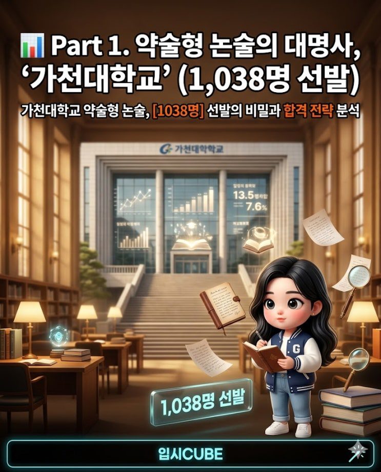가천대 약술형 논술 1,038명 선발