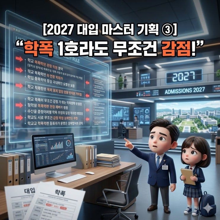'학폭 1호라도 무조건 감점!' — 대학별 기계적 감점 기준 총정리