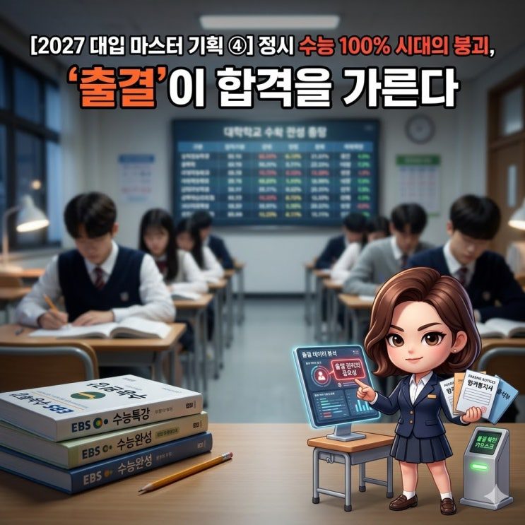 정시 수능 100% 시대의 붕괴 — '출결'이 합격을 가른다 (중앙대·경희대·연세대)