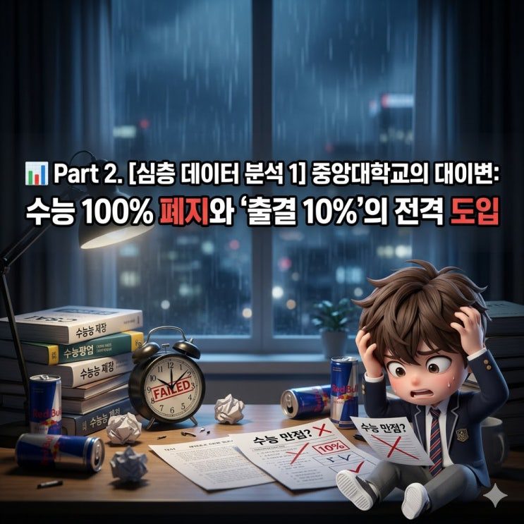 중앙대 정시 수능 90% + 출결 10%