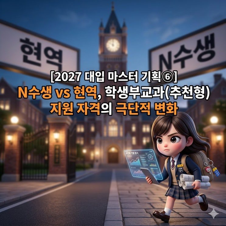 N수생 vs 현역, 학생부교과(추천형) 지원 자격의 극단적 변화 — 성균관대·연세대·고려대