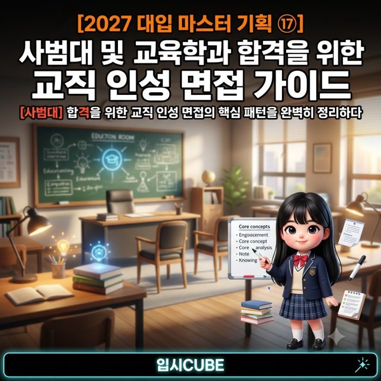 사범대·교육학과 교직 인성 면접 가이드 — '예비 교사'의 가치관을 증명하라