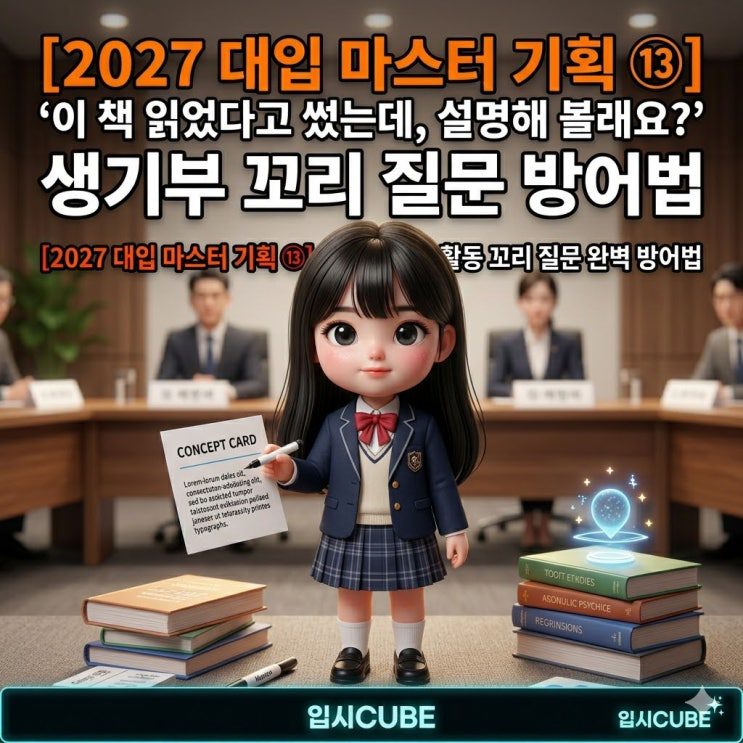 '이 책 읽었다고 썼는데, 설명해 볼래요?' — 생기부 꼬리질문 방어법 (동국대 기출)