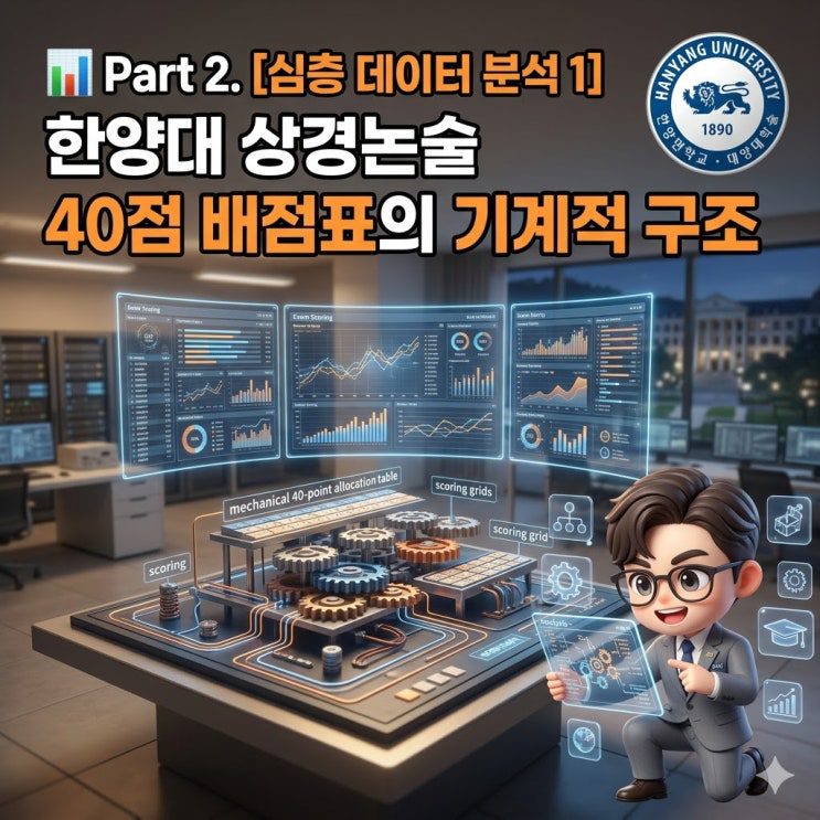 한양대 상경논술 40점 배점표
