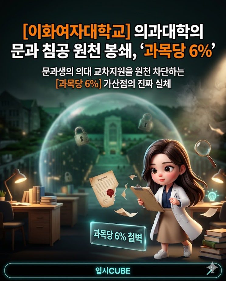 이화여대 의대 과탐 과목당 6% 가산