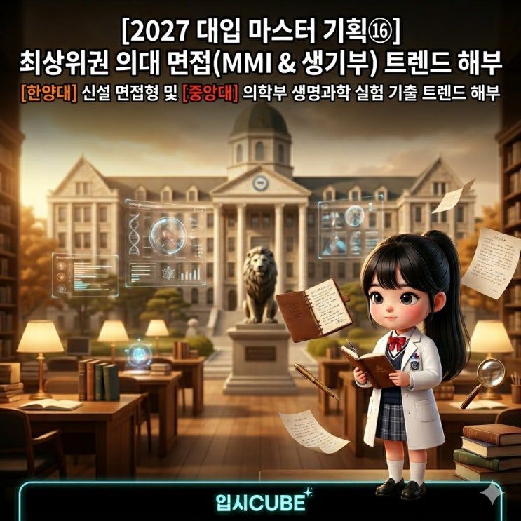 최상위권 의대 면접 트렌드 — 한양대 의예과 면접형 신설과 중앙대 생기부 실험 면접