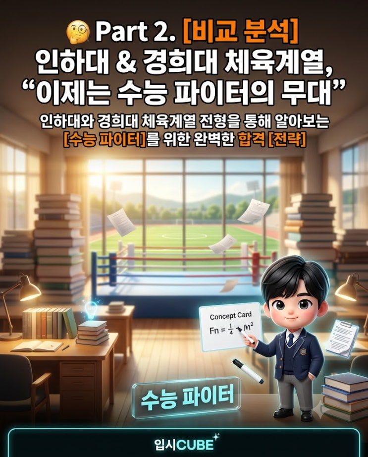 인하대·경희대 체육계열 수능 강화