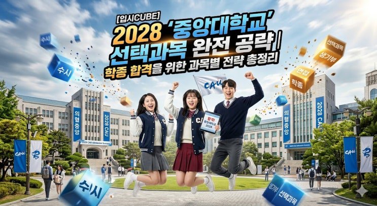 2028 중앙대 선택과목 공략 — 성실함이 만든 전문성, 3과목 이상의 과학 스택
