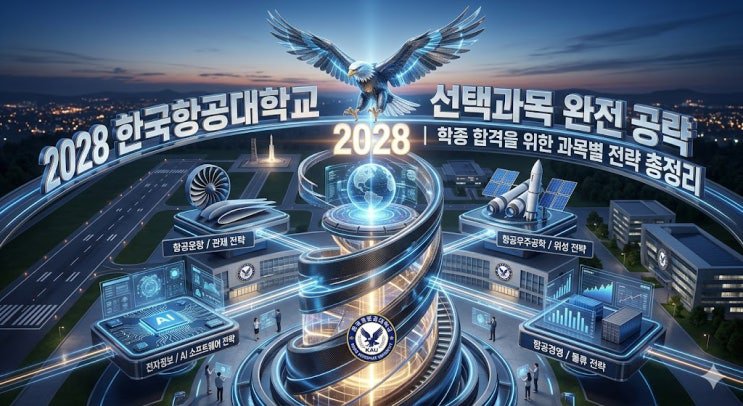 2028 한국항공대 선택과목 공략 — 하늘과 우주를 향한 수리·물리 중심 로드맵