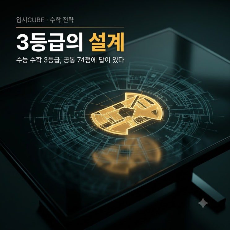 수능 수학 3등급, 도대체 몇 점이면 될까? — '공통 74점'에 답이 전부 들어 있다