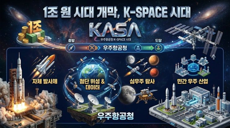 우주항공청 예산 1조 원 시대 개막, K-스페이스 시대에 필요한 진짜 역량