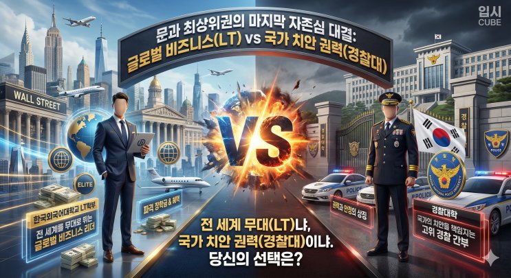 [엘리트 코스] 한국외대 LT학부 vs 경찰대학, '글로벌 상사 맨의 자유'냐 '제복 입은 권력의 안정'이냐?
