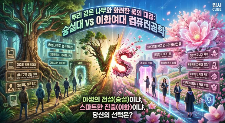 [IT 전통의 승부] 숭실대 컴퓨터학부 vs 이화여대 컴퓨터공 학, '최초의 자부심'이냐 '여대 공대의 프리미엄'이냐?
