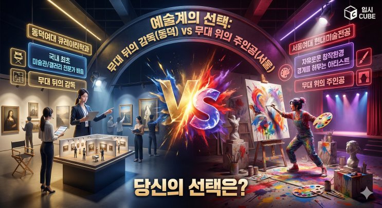 [예술 대전] 동덕여대 큐레이터학과 vs 서울여대 현대미술전공, '전시를 지휘하는 기획자'냐 '세상을 그리는 작가'냐?
