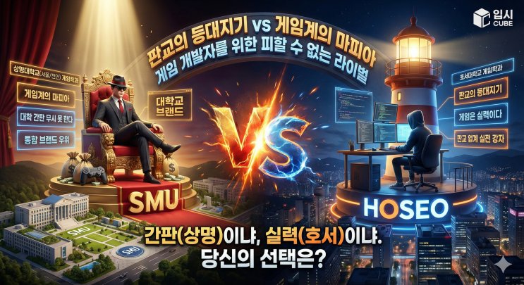[끝장승부] 상명대 게임학과 vs 호서대 게임애니메이션, '인서울 브랜드 의 후광'이냐 '업계 1세대의 족보'냐?