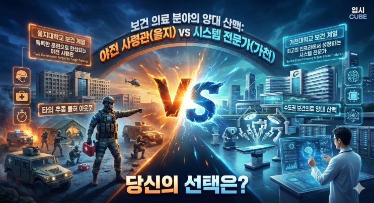 을지대 응급구조 vs 가천대 응급구조, '실전 최강 특전사'냐 '골든타임의 수호자'냐?