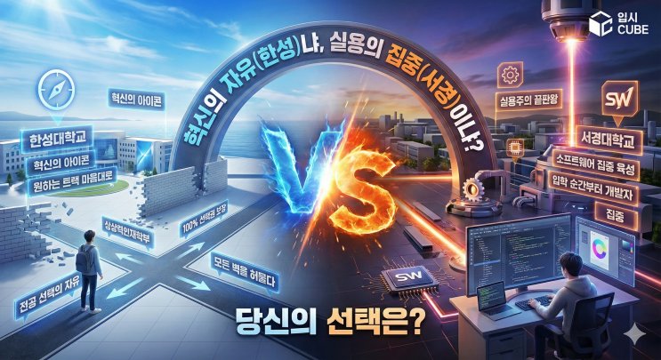 한성대 상상력인재학부 vs 서경대 소프트웨어, '나만의 전공 을 설계한다'냐 '실전 코딩에 올인한다'냐?