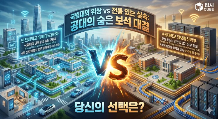 인천대 임베디드공학 vs 수원대 정보통신, '송도의 스마트 브레인'이냐 'IT 명문의 전통'이냐?