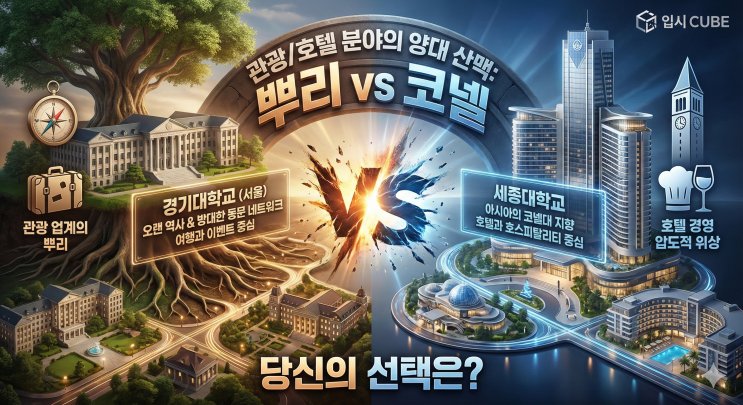 경기대 관광경영 vs 세종대 호텔관광, '관광의 살아있는 역 사'냐 '호텔리어의 엘리트 코스'냐?