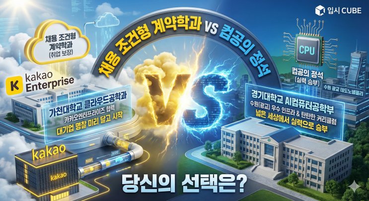 가천대 클라우드공학 vs 경기대 AI컴퓨터공학, '카카오 (Kakao) 직행 티켓'이냐 '정통 컴공의 저력'이냐?