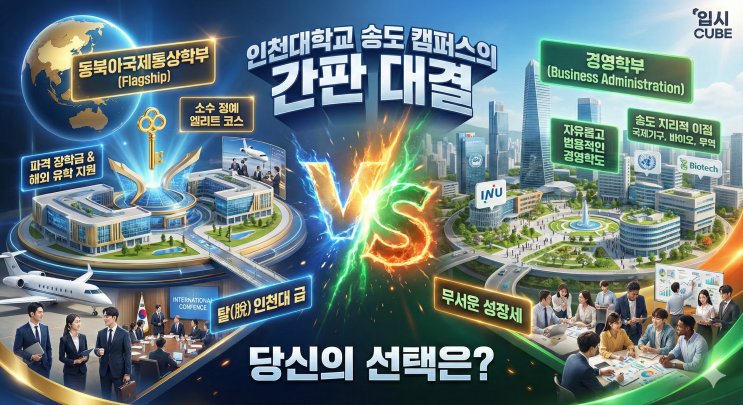 인천대 동북아국제통상 vs 인천대 경영, '송도의 황태자'냐 '국립대의 주력군'이냐?