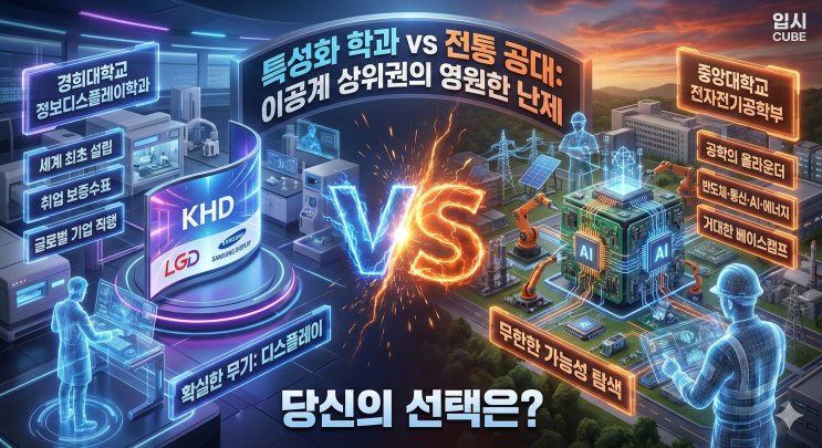 경희대 정보디스플레이 vs 중앙대 융합공학부, '디스플레이 의 성골'이냐 '첨단 기술의 하이브리드'냐?