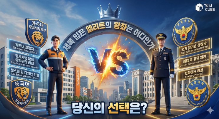 동국대 경찰행정 vs 경찰대학, '제복 입은 엘리트'의 왕좌는 어디인가?