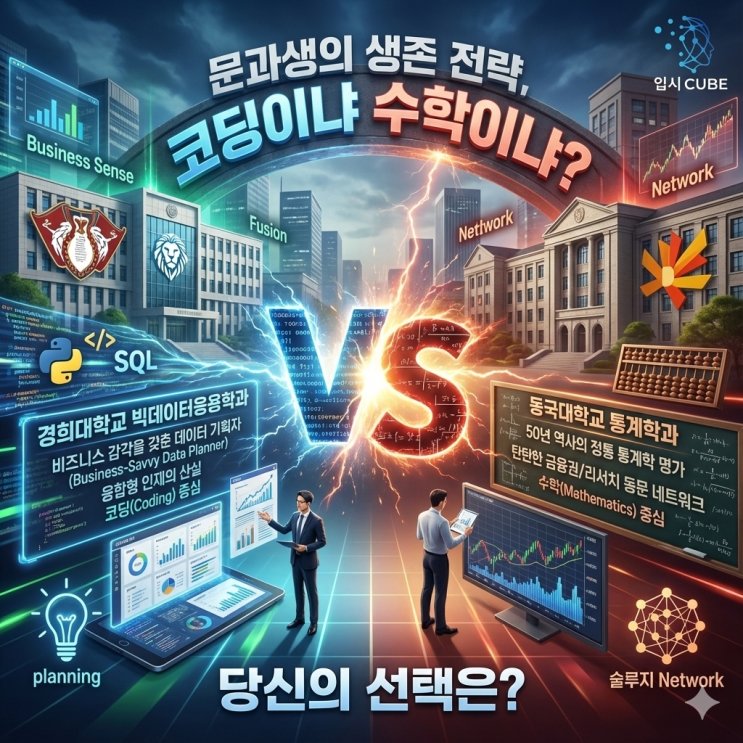 경희대 빅데이터응용 vs 동국대 통계학과, '비즈니스 AI'냐 '정통 통계'냐?