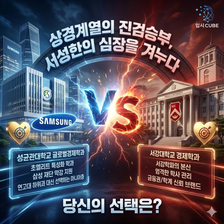 성균관대 글로벌경제 vs 서강대 경제, '혜택의 제왕'이냐 '이론의 정점'이냐?