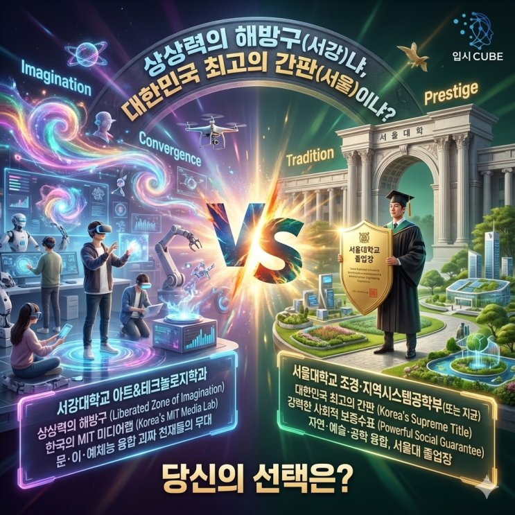 서강대 아트&테크놀로지 vs 서울대 조경/지균, '한국의 스 티브 잡스'는 어디서 나오는가?