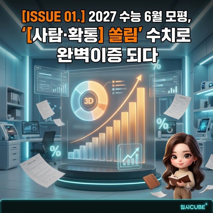 2027 6평 '사탐런' 실데이터 검증 및 요동치는 정시 합격선