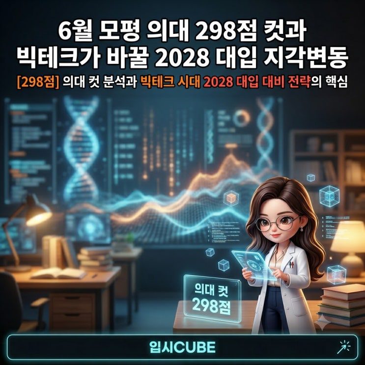 6월 모평 의대 298점 컷과 빅테크가 바꿀 2028 대입 지각변동