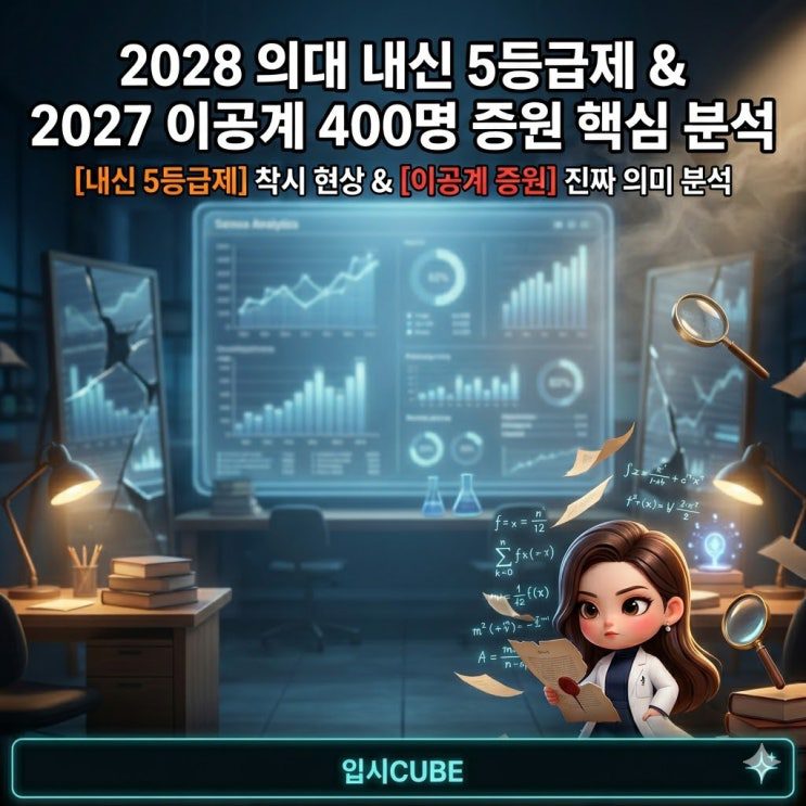 2028 의대 내신 5등급제 착시 현상부터 2027 이공계특성화대 400명 증원 분석까지