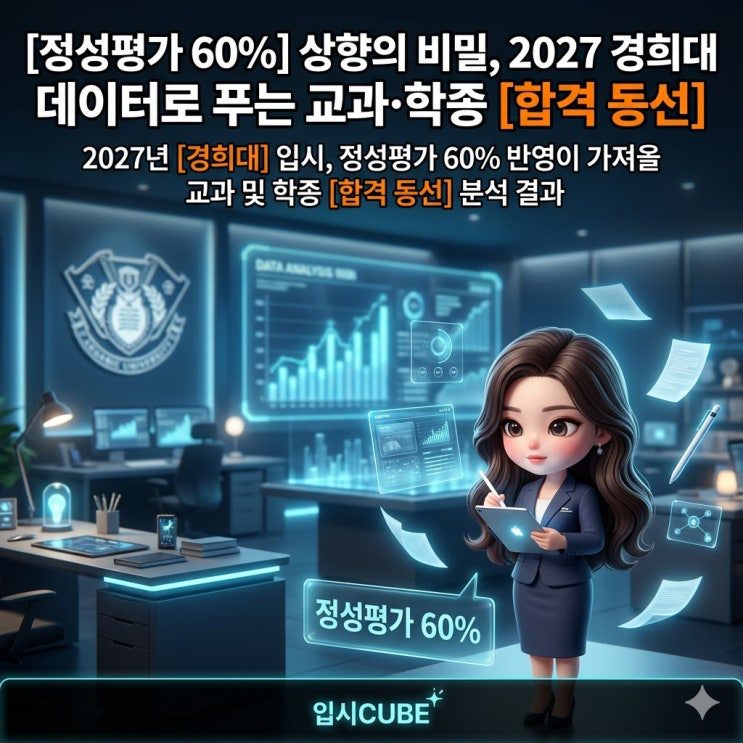 정성평가 60% 상향의 비밀, 2027 경희대 데이터로 푸는 교과·학종 합격 동선