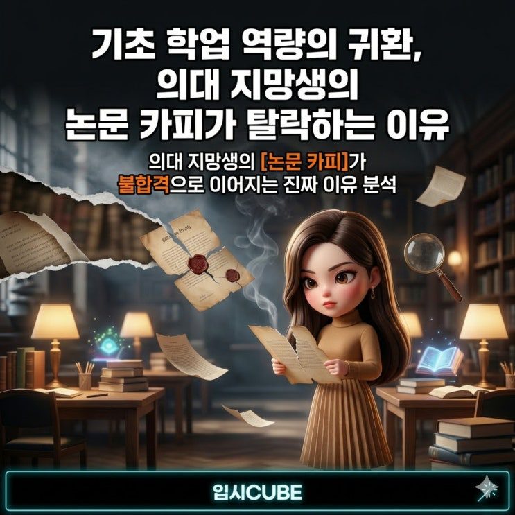 기초 학업 역량의 귀환, 의대 지망생의 논문 카피가 탈락하는 이유