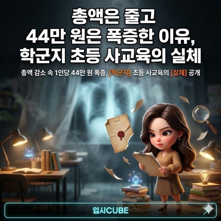총액은 줄고 1인당 44만 원은 폭증한 이유, 학군지 초등 사교육의 실체