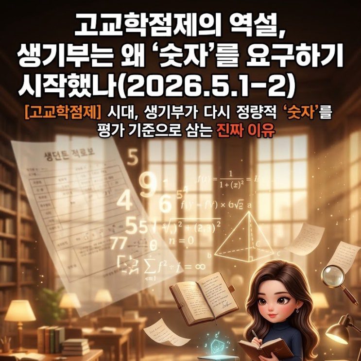 고교학점제의 역설, 생기부는 왜 '숫자'를 요구하기 시작했나