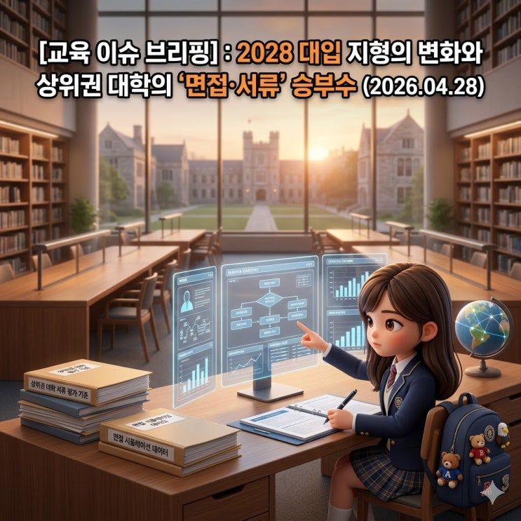 2028 대입 지형의 변화와 상위권 대학의 '면접·서류' 승부수