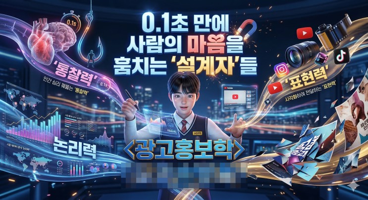 '창의력만으론 부족하다!' '광고홍보학과' 지망 중학생이 반드시 갖춰야 할 융합 로드맵 (2028 대입 완벽 대비)