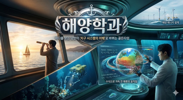 미지의 70%, '해양학'을 꿈꾼다면? 중학교 때 끝내야 할 물리·화학·지구과학 로드맵 (2028 대입 완벽 대비)