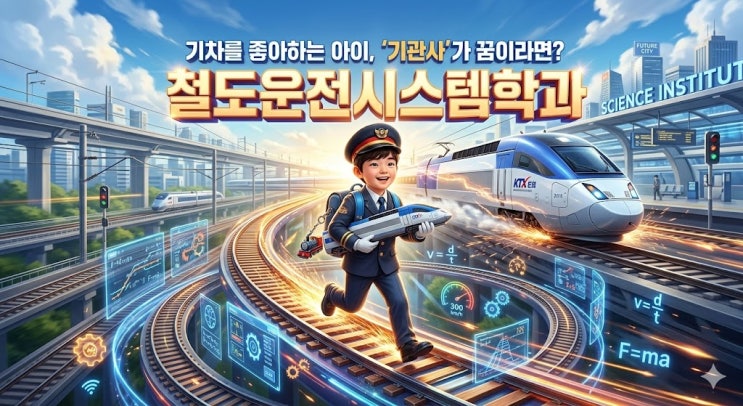기차를 좋아하는 아이, '기관사'가 꿈이라면? 철도운전시스템학과 중학교 때 끝내야 할 로드맵