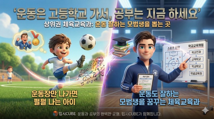 운동만 잘하면 된다? '체육교육과'를 꿈꾼다면? 중학교 때 끝내야 할 입시 로드맵 (상위권 대학 합격의 비밀)