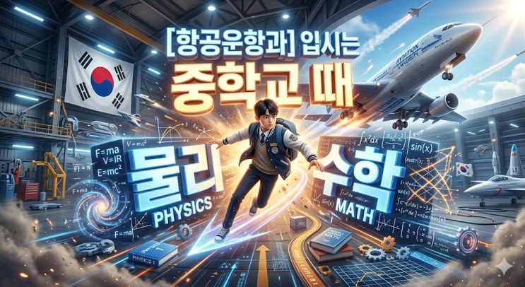 하늘을 나는 꿈, '항공운항과' 입시는 중학교 때 '물리'와 '수학'으로 결정됩니다