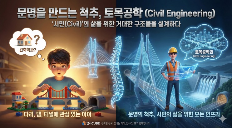 다리 놓고 터널 뚫는 아이? '토목공학'은 스케일이 다릅니다 (인프라 전문가를 위한 중등 로드맵)