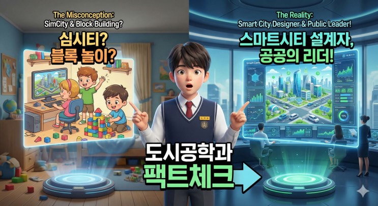 내가 사는 도시를 디자인하다, '도시공학과'를 꿈꾼다면? (스마트시티 인재를 위한 중등 로드맵)