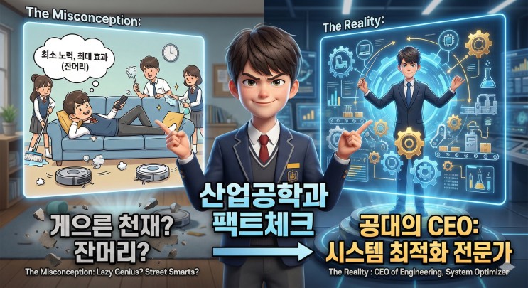 공대의 CEO? '게으른 천재'가 세상을 바꿉니다. '산업공학과' 입시 로드맵 (효율성 끝판왕)