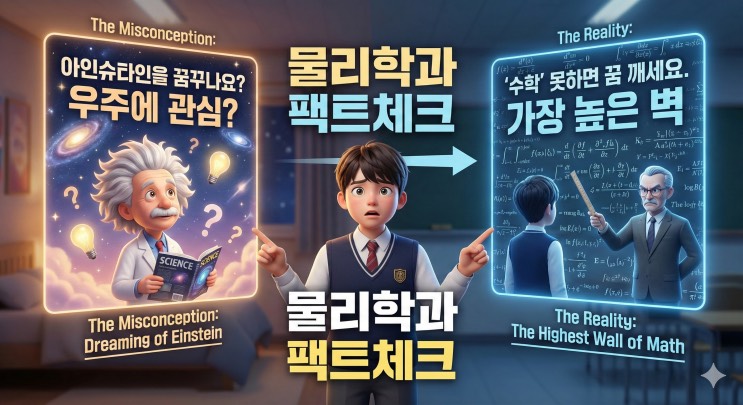 아인슈타인을 꿈꾸나요? '수학' 못하면 꿈 깨세요. 공학의 뿌리 '물리학과' 입시 로드맵