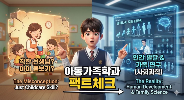 유치원 선생님만 하는 줄 아셨나요? '아동가족학과' 입시 로드맵 (심리학과와 무엇이 다를까?)