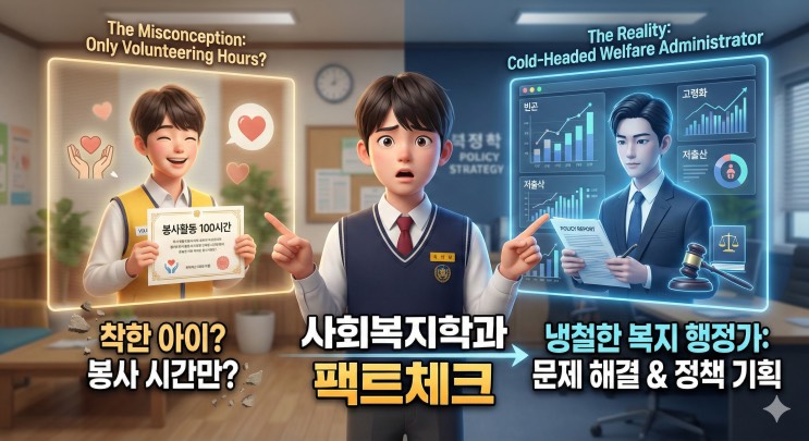 봉사시간만 채우면 합격? 천만의 말씀. '냉철한 복지 행정가'를 원하는 '사회복지학과' 입시 로드맵